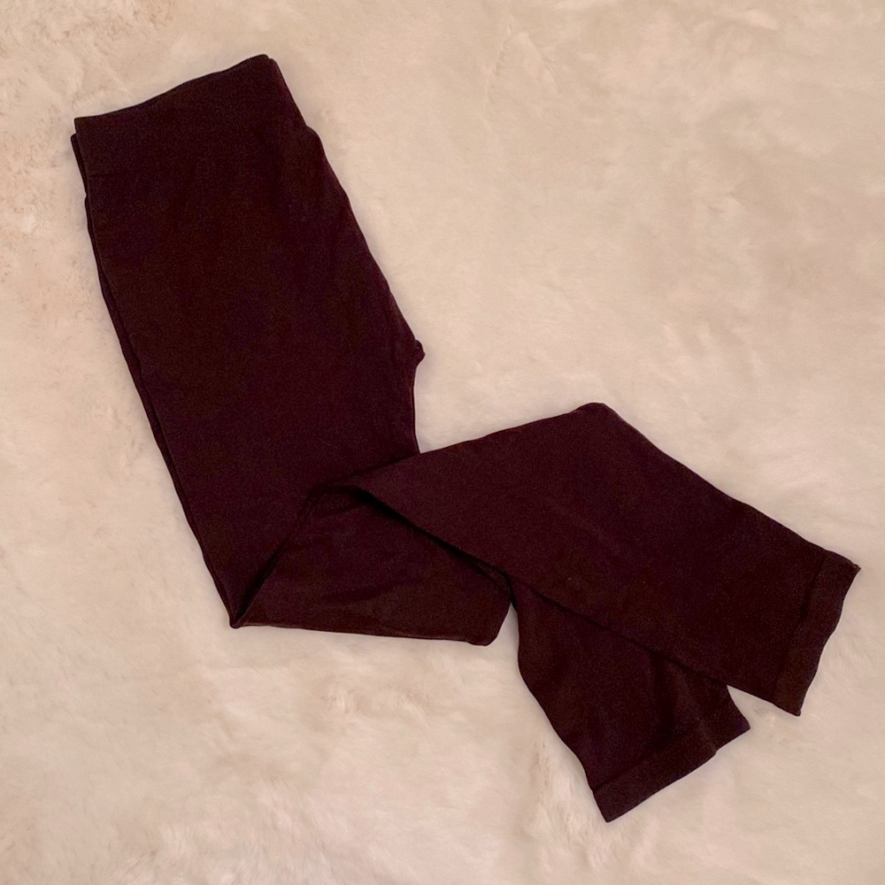 Active Plum Colored thicker Footless Tights or Lightweight Leggings S/M